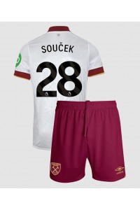 West Ham United Tomas Soucek #28 Babyklær Tredje Fotballdrakt til barn 2024-25 Korte ermer (+ Korte bukser)